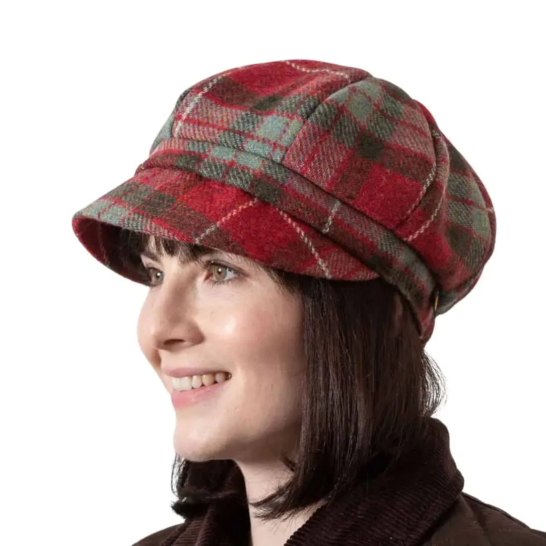 Women’s One Size Bakerboy Hat – Shannon - Red Fraser Tartan