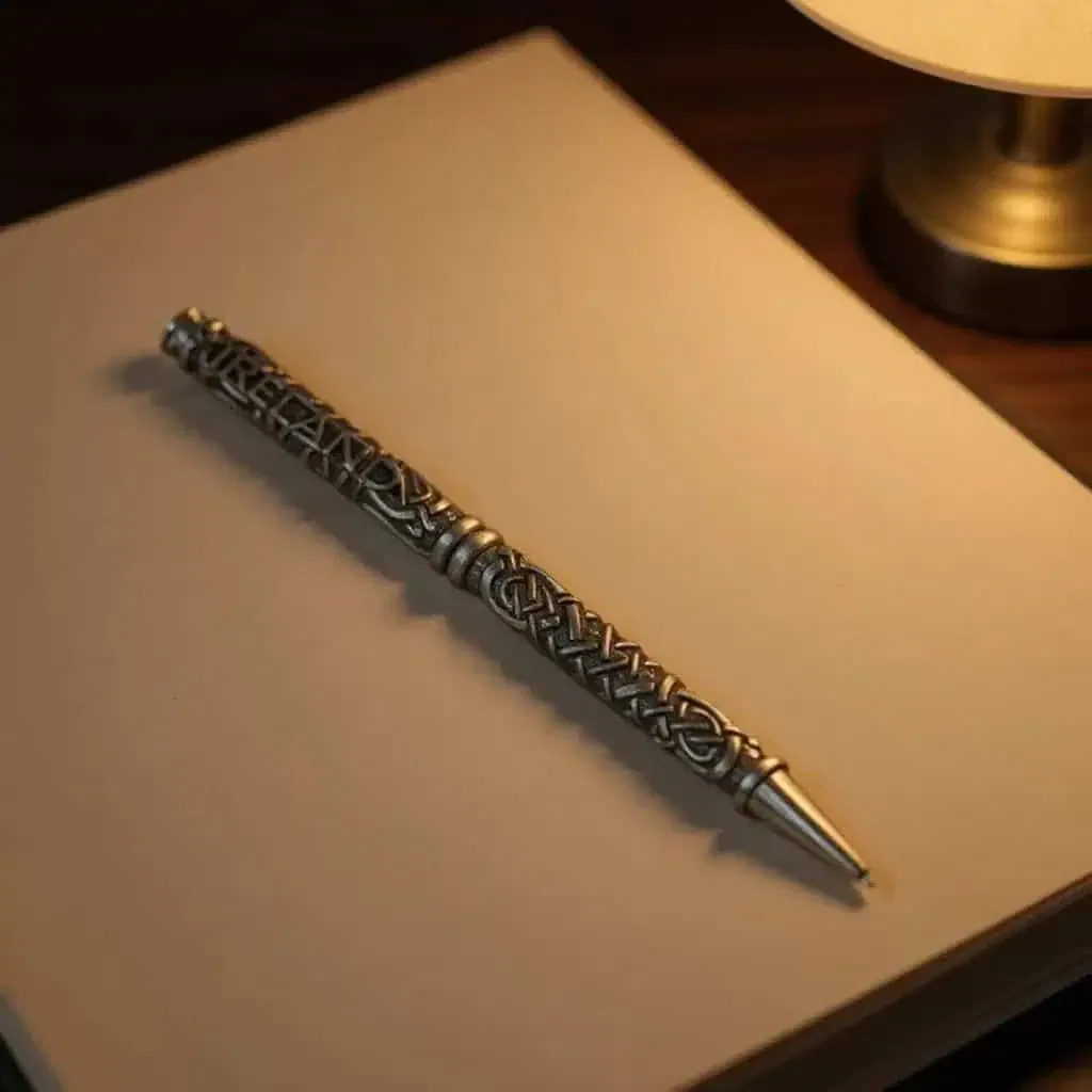 Celtic Knot Pewter Pen – Handmade in Ireland by Mullingar Pewter